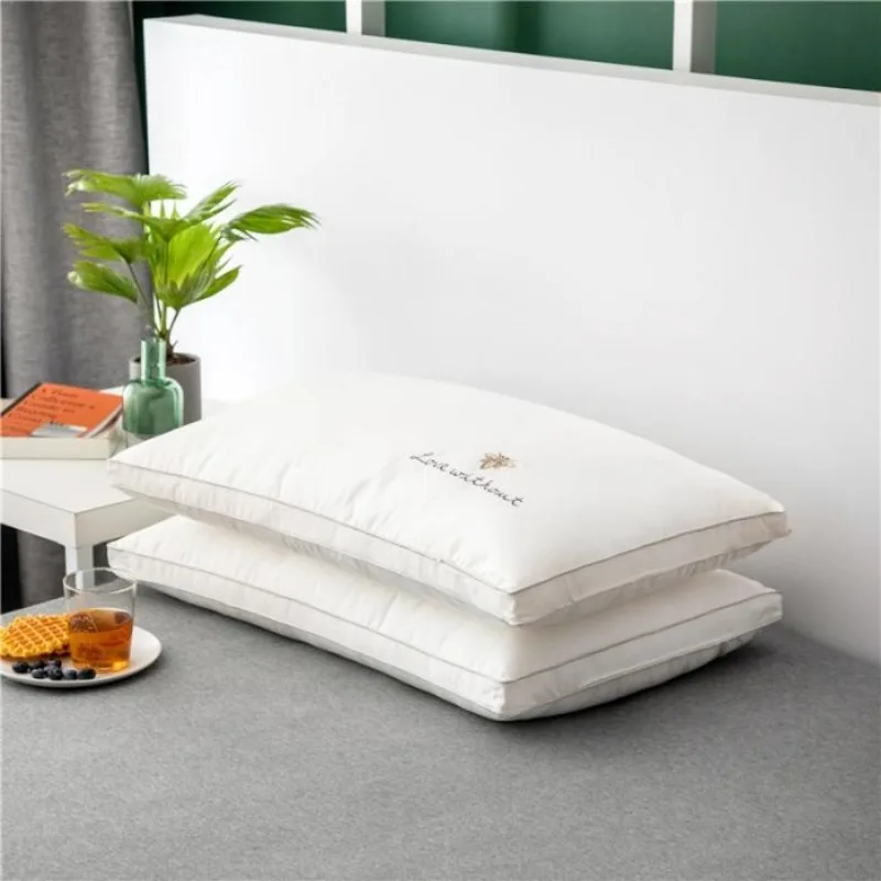 1PCS Cotton Soybean Fiber Pillow Adult Cervical Spine Protection Hotel Pillow Soft Home Pillow Core