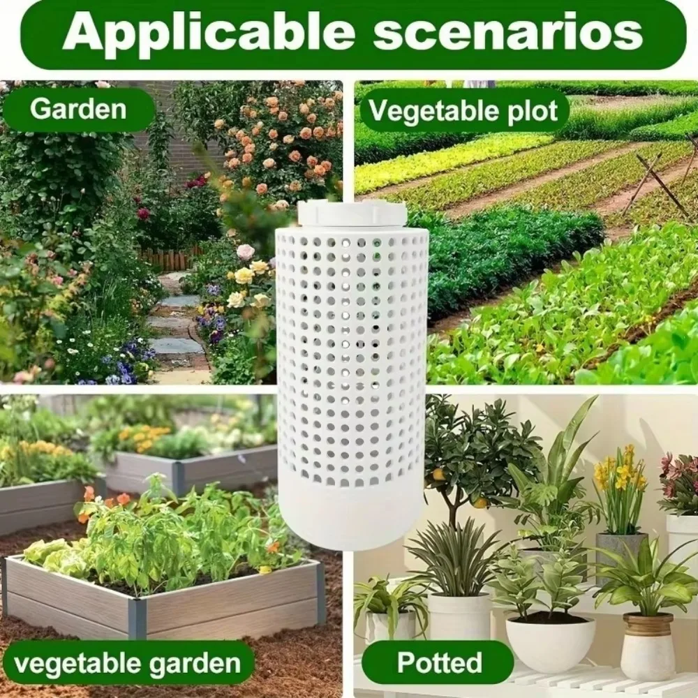 1pc Space-Saving PVC Earthworm Compost Bin For Small Potted Plants Gardens Round Odor-Resistant Worm Tea Compost Tube