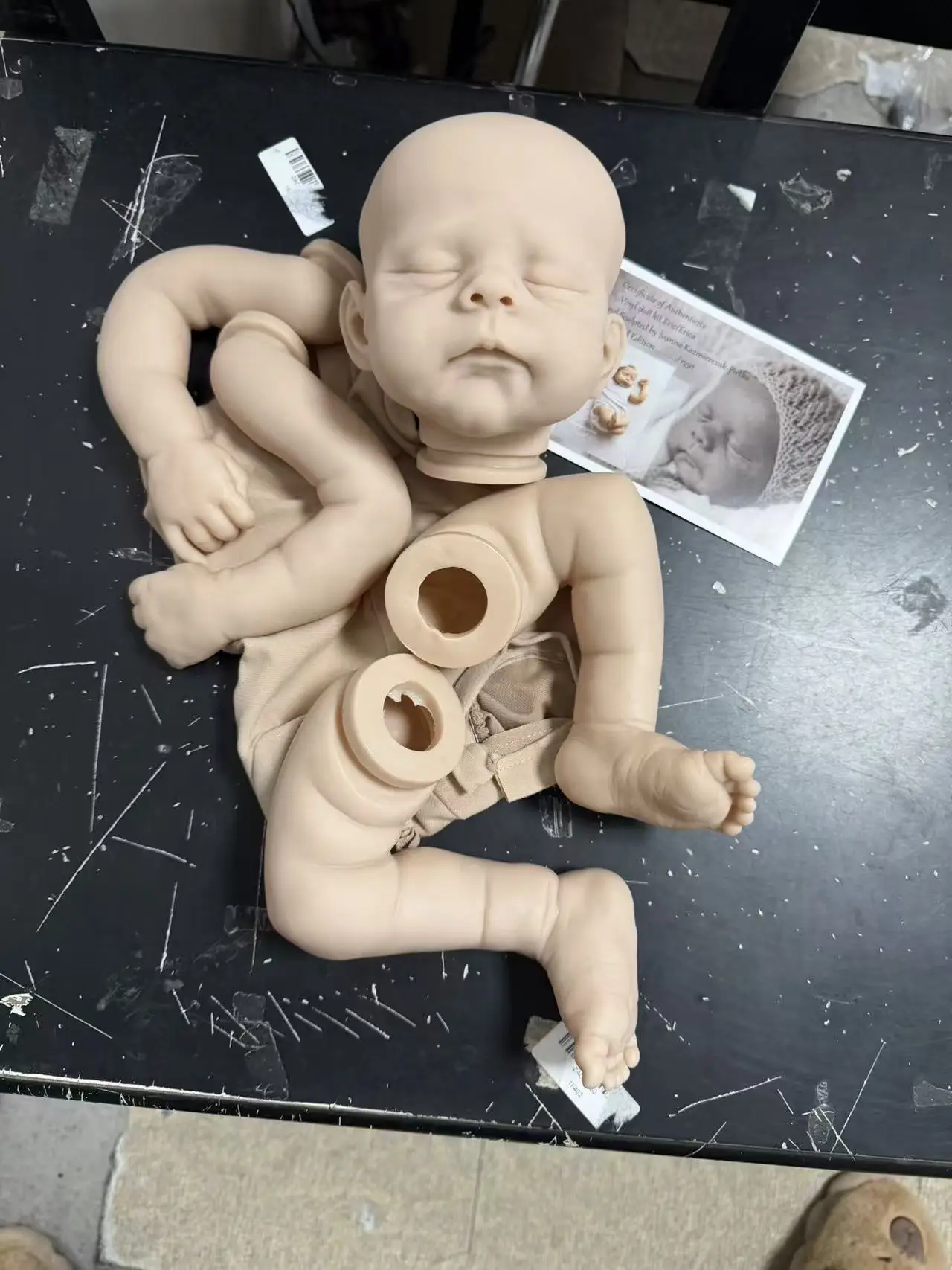 

21inch Reborn Doll Kit Eric with COA Limited Edition Fresh Color Unpainted Unassembled Doll Parts with Body Muñeca Kit Reborn