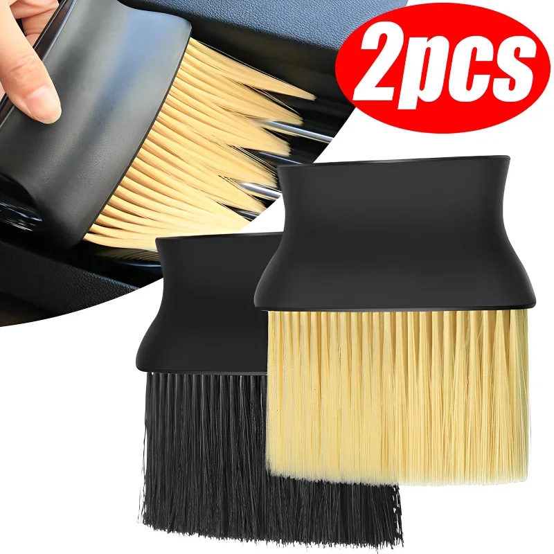 

Car Air Outlet Cleaning Brush Dashboard Air Conditioner Detailing Dust Sweeping Tools Auto Interior Home Office Duster Brushes