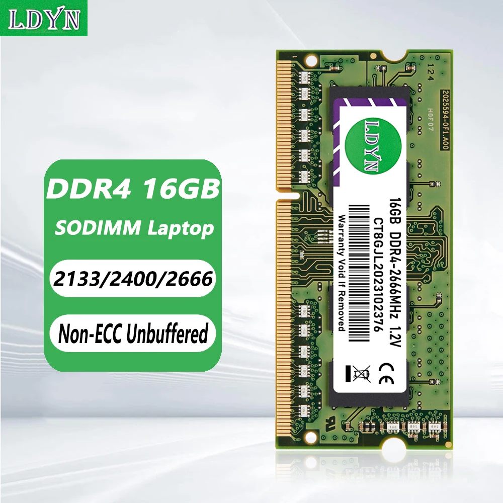 LDYN DDR4 16GB laptop Memoria Ram PC4 17000 19200 21300 25600 260Pin 1.2V 2400 2666 3200Mhz Sodimm Notebook Memory Ram