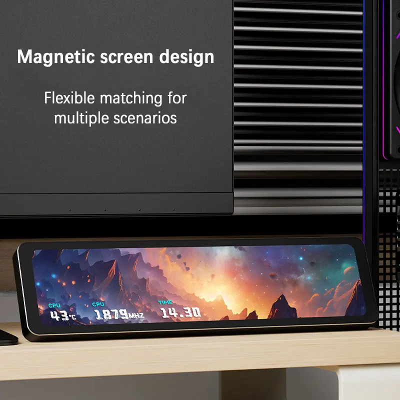 Thermalright TROFEO VISION 11.3 LCD 11.3-inch Magnetic USB HD Secondary Screen Multi-Scene Application Flexible Matching TYPE-C
