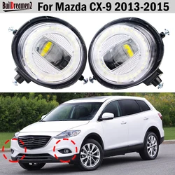 2 Pieces 30W 8000LM Car Front Angel Eye LED Fog Light DRL Daytime Running Lamp H11 For Mazda CX-9 CX9 2013 2014 2015