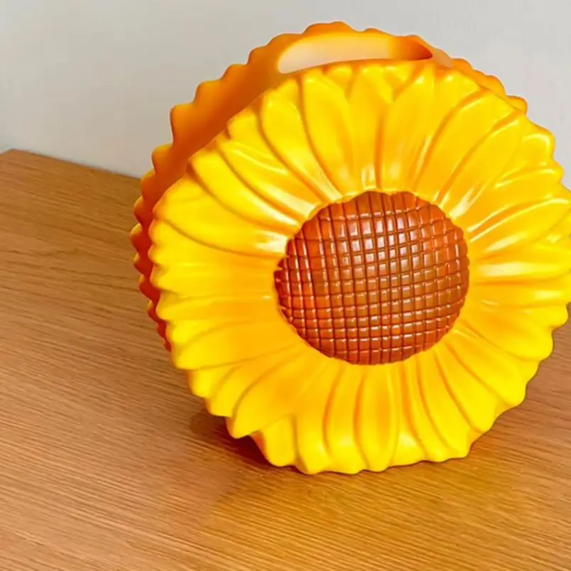 

Sunflower Vase Sunflower Shaped Vase for Fresh Flowers Small Decorative Flower Holder Modern Dining Table Centerpiece Pot