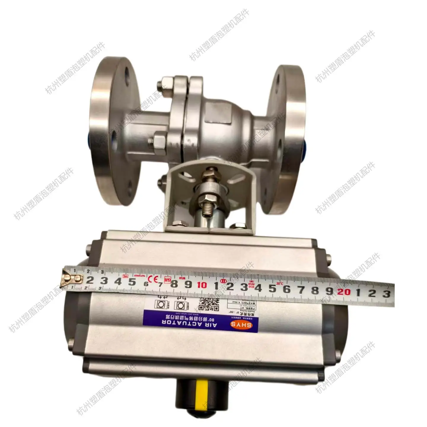 EPS Accessories Industrial Valve Stainless Steel Pneumatic High Temperature Resistant Flange Ball Valve Double Acting LG888 DN40
