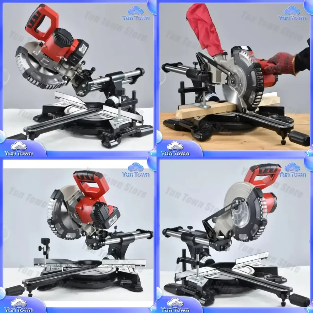 for 9089D 8 inch lithium ion cordless miter saw for aluminum cutting machine woodworking power tool portable sliding compound