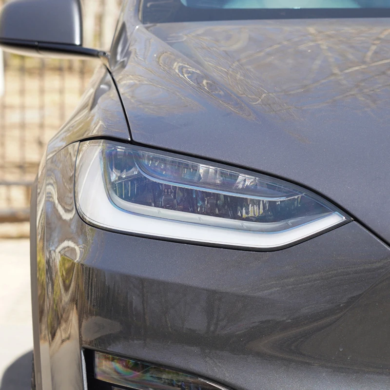 For Tesla Model X 2016-2022 Car Exterior Headlight Anti-scratch Front Lamp Tint TPU Protective Film Accessories Sticker