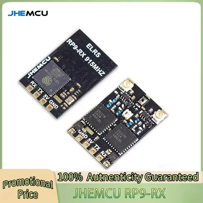 

JHEMCU RP9-RX ELRS 915MHZ Diversity Receiver Built-in TCXO for RC Airplane FPV Long Range Drone