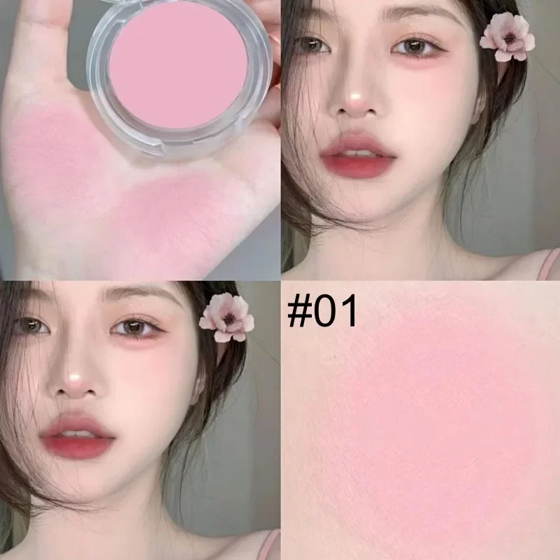 Girl Blush Peach Cream Makeup Blush Palette Cheek Contour Blush Cosmetics Blusher Cream Makeup Rouge Cheek Tint Blush 6 Colors