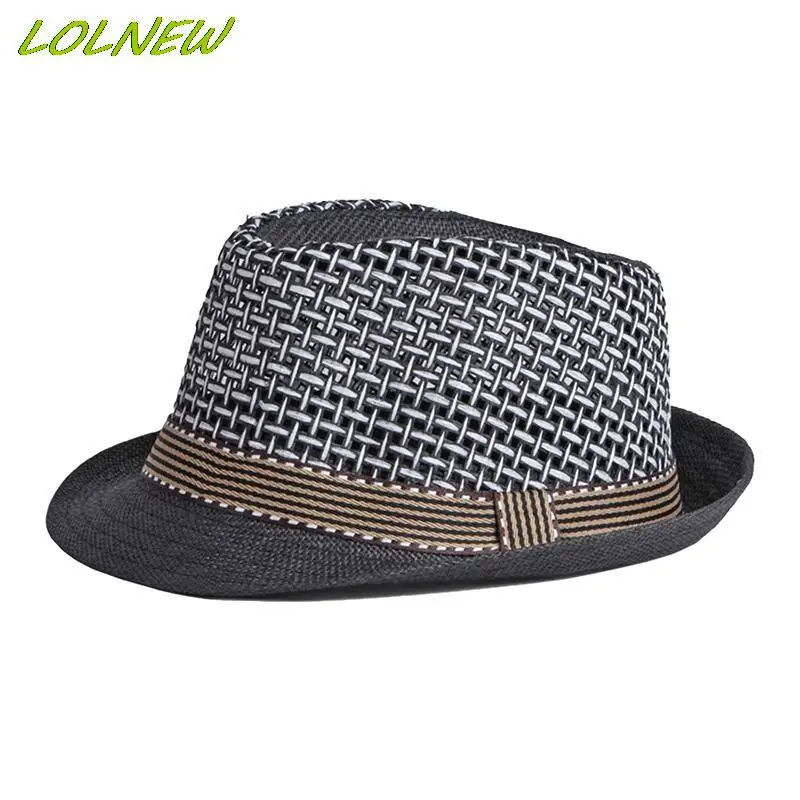 Straw Fedoras Hollow Top Jazz Hat Summer Bowler Sun Hats Cap Classic Version Hats Casual Beach Hat For Men Women