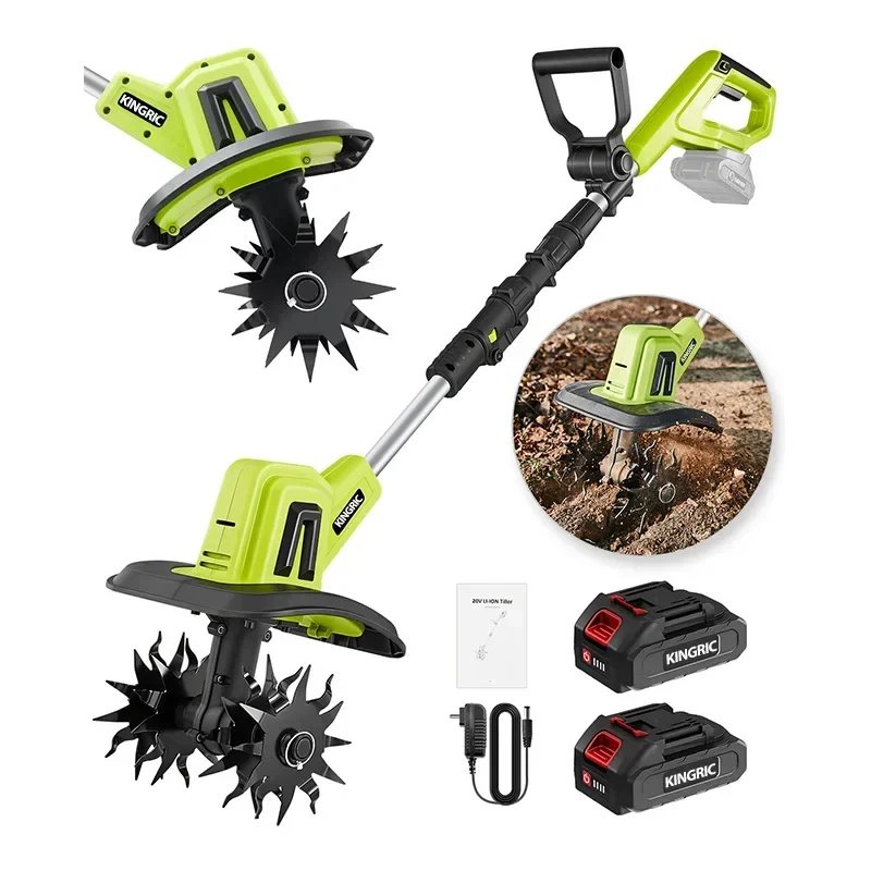 

Handheld micro tiller, electric lithium battery soil loosening machine, agricultural soil turning machine,