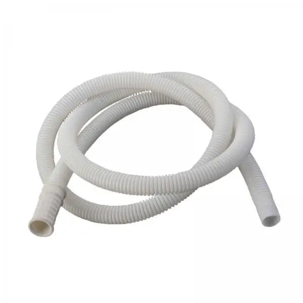 Drain Hose 3m White Polyethylene Rubber Flexible Water Pipe Universal Extension for Air Conditioner and Laundry Inlet