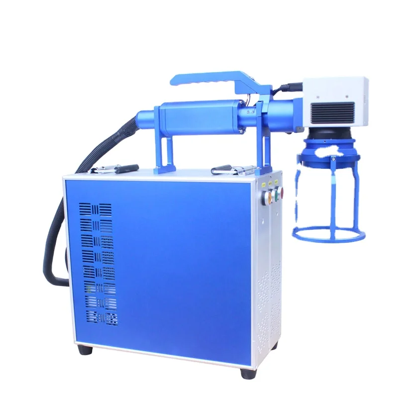 Portable Fiber Marking Machine 20w 30w 50w Metal Small 3d Printer 4 Axis Marker for Sale