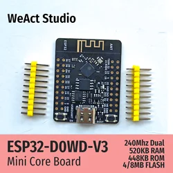 WeAct ESP32 geliştirme kurulu TYPE-C CH340K WiFi + Bluetooth çift çekirdekli ESP32-DOWD-V3