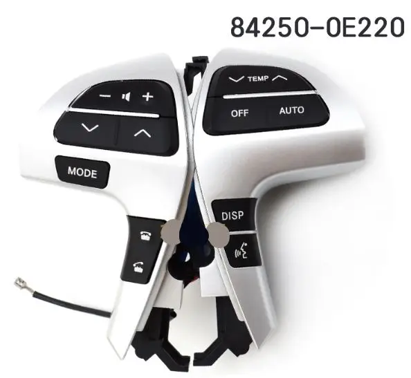 

Applicable to accessory parSuitable for 11-13 Toyota Highlander steering wheel button sound Bluetooth control switch 84250-0E220