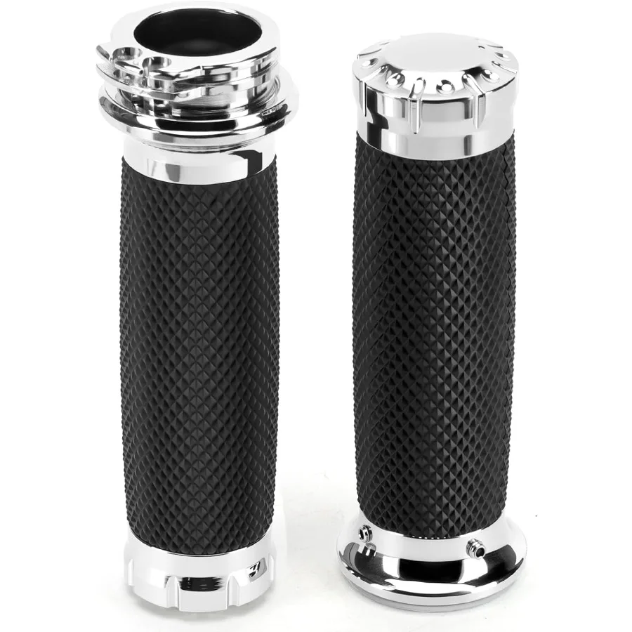 

1 Inch 25mm Motorcycle Handlebar Grips Cable Throttle Hand Grips for Harley Touring Softail Dyna Sportster Street Glide Cruiser