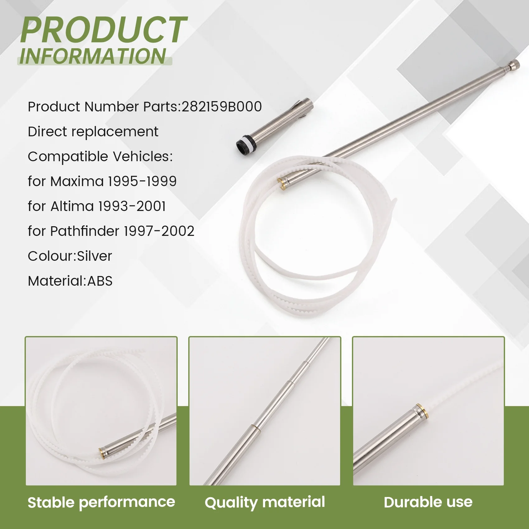 

Премиальная автомобильная радиоантенна 282159B000 для Nissan Maxima 1995-1999 Altima 1993-2001 Pathfinder 1997-2002, антенная мачта