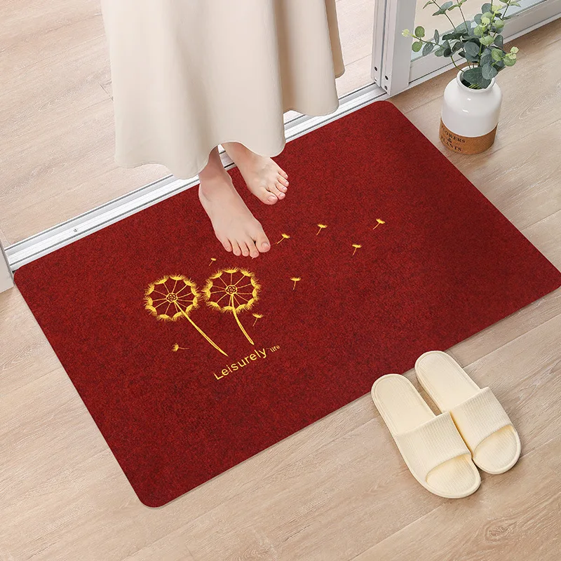 

P35Entrance floor mats kitchen water-absorbent dirt-resistant non-slip mats bathroom bathroom floor mats can be cut bedroom livi