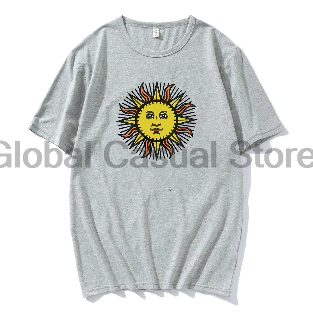 I Saw the TV Glow Merch T-shirt 2024 Horror Movie Sun Face Tee Crewneck Short Sleeve Streetwear Women Men Cosplay Clothes image 3