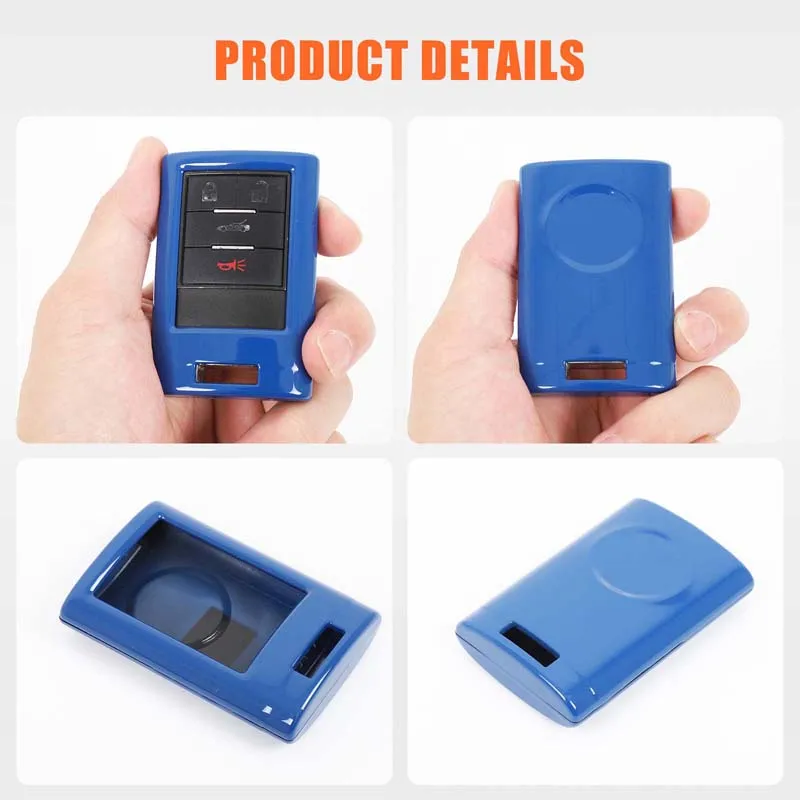 لشروليه كورفيت ZR1 Z06 C6 C7 2005-2019 ألياف الكربون سيارة مفتاح بعيد فوب غطاء لكاديلاك إسكاليد 2008-2019