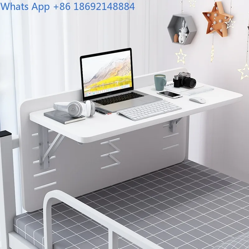 Dormitory Bunk Bed Table Large Student Foldable No-Installation Dormitory Suspended Desk Small Table