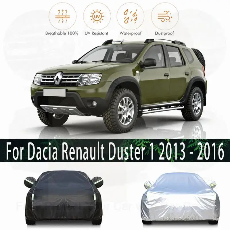 

Для наружной защиты от снега, солнцезащитный козырек, водонепроницаемый, пылезащитный для Dacia Renault Duster 1, автомобильные чехлы