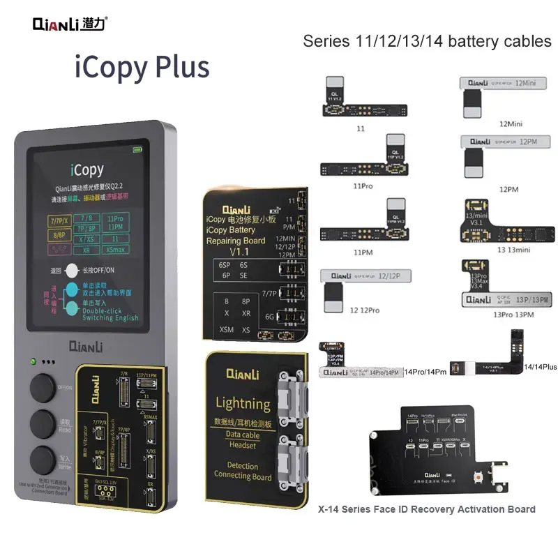 iCopy Plus True Tone Programmer With Battery Light Sensor Board For iPhone Read Write Edit Recovery Repair Tool