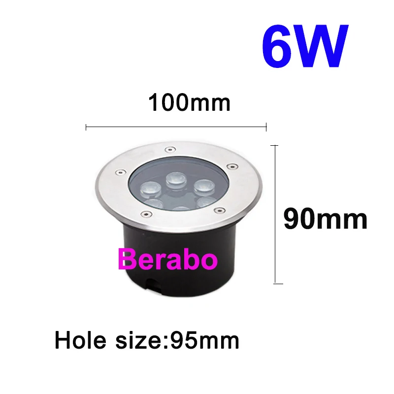 3W 5W 10W 18W Vergraben Garten Weg Spot Einbau Unterirdischen Licht AC220V110VDC12V IP68 Wasserdichte Led garten Unterirdischen Lampen – Detail 9
