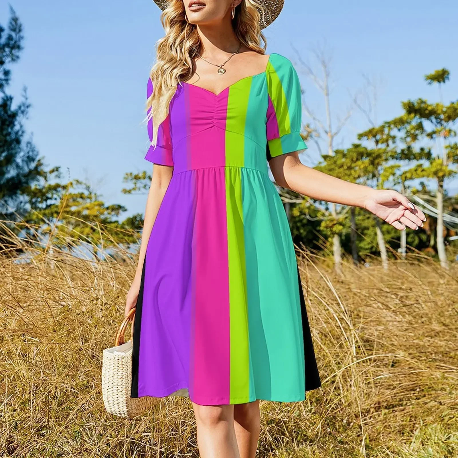 Trip Through the 80's Sleeveless Dress luxury dresses long sleeve dress elegant dresses plus sizes Dress