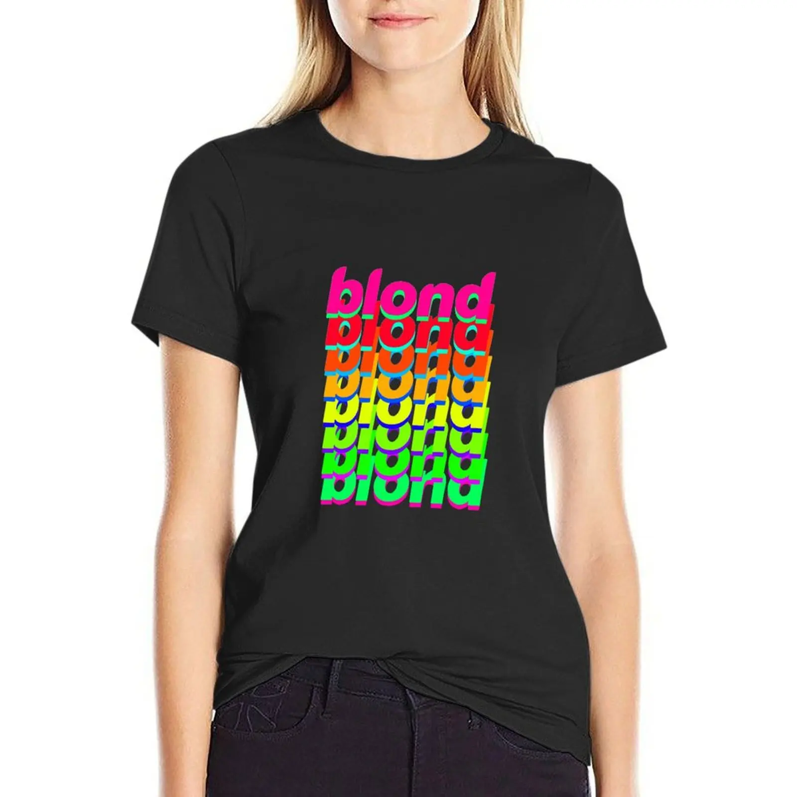 

Blond T-Shirt blanks animal print tees t-shirt dress for Women long