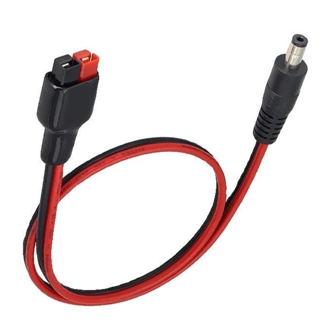 Kabel z złączem Anders 30A do wtyczki DC 5521, 2 mm²/14AWG, DC 55x21 męski/żeński do wtyczki 30A, przewód 0,3-3 metry
