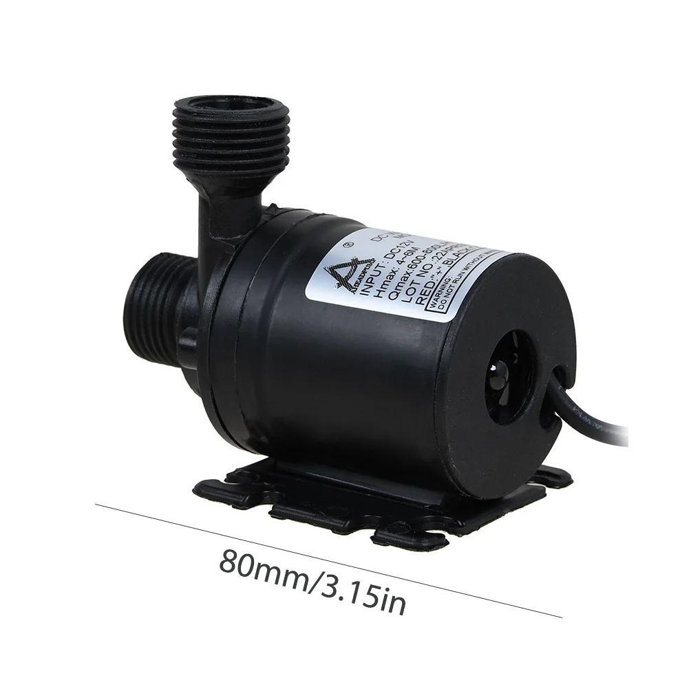 

18W Submersible Pump 800L/H DC Water Pump DC 12V Garden High Pump IP68 Waterproof Low Noise High Performance Lift 5M