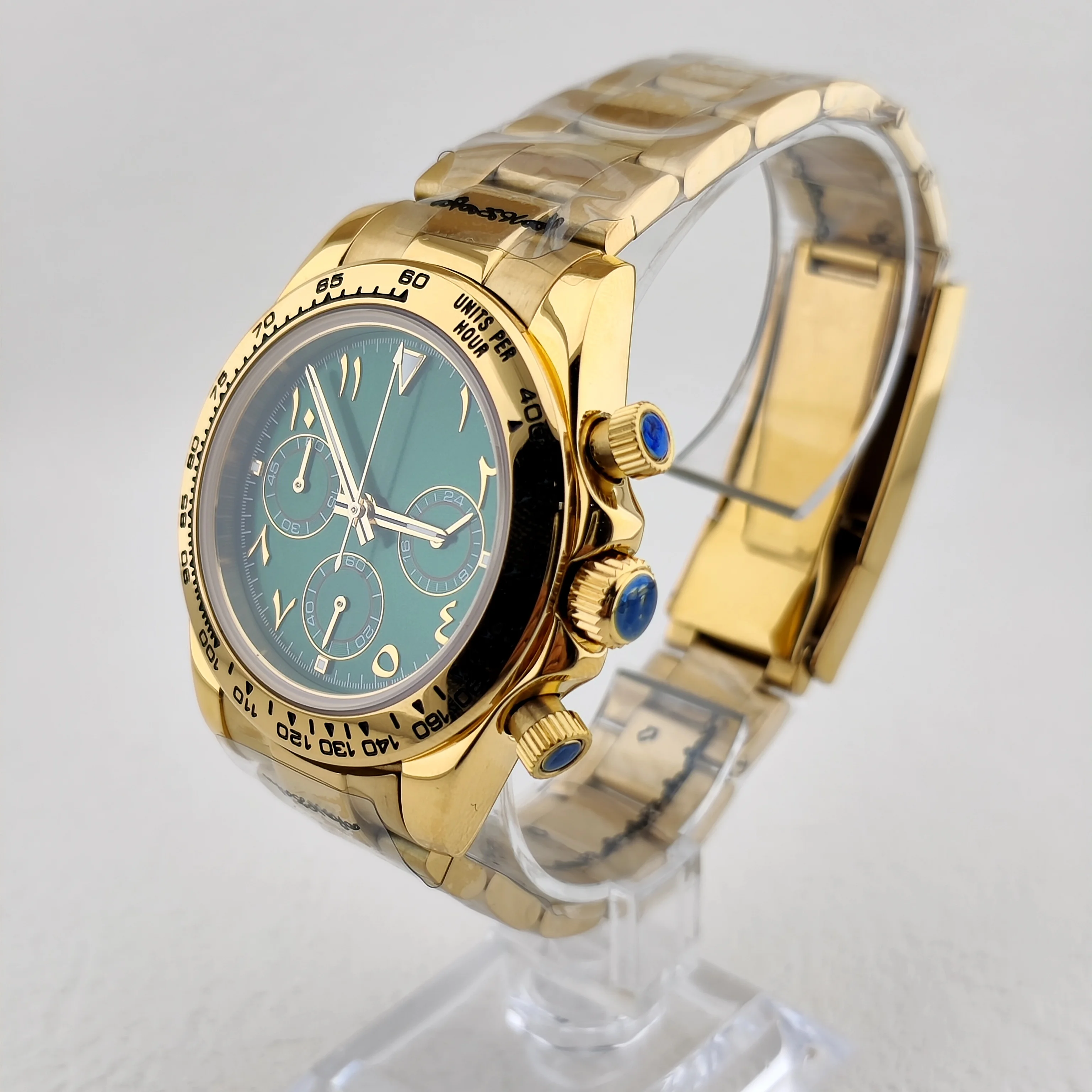 Men's luxury watch VK63 watch Sports Quartz Watch Sapphire multifunctional Mechanical timing watch for vk63 Movement