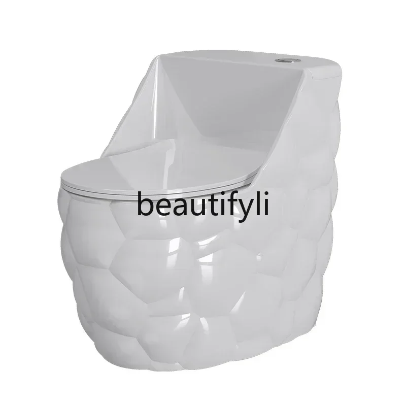 

YH3 Creative round egg type siphon toilet large pipe large diameter silent deodorant toilet