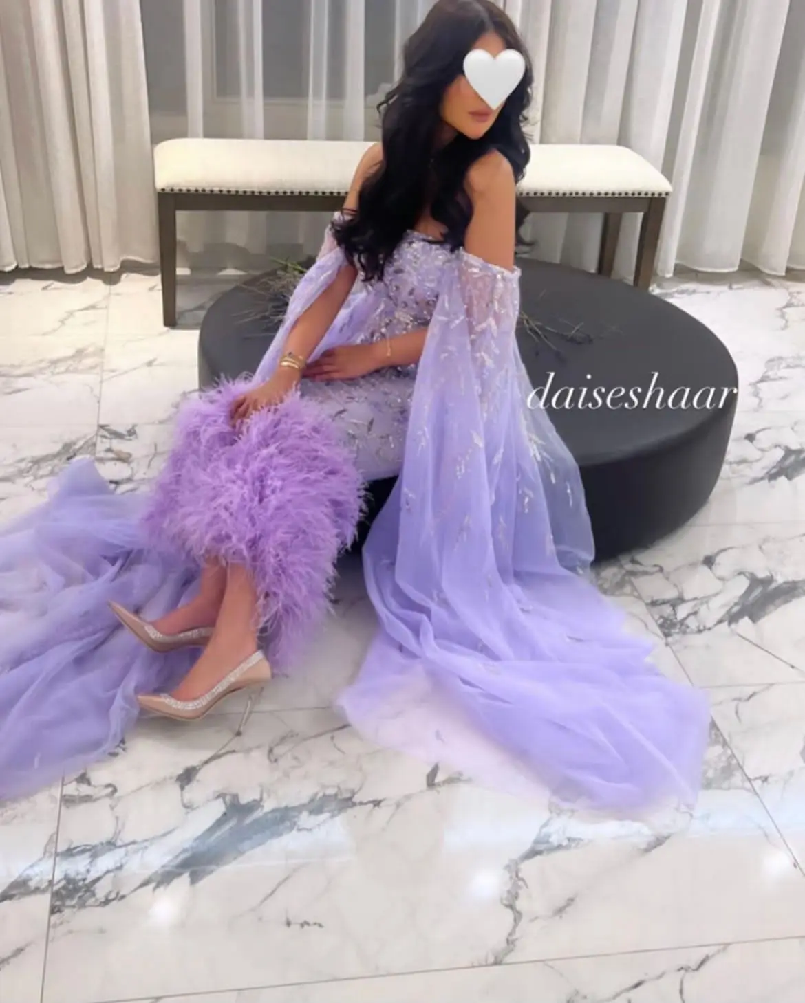 

Luxurious Purple Long Sleeves Beaded Feather Sheath فساتين السهرة vestidos de fiesta فساتين سهره evening dresses