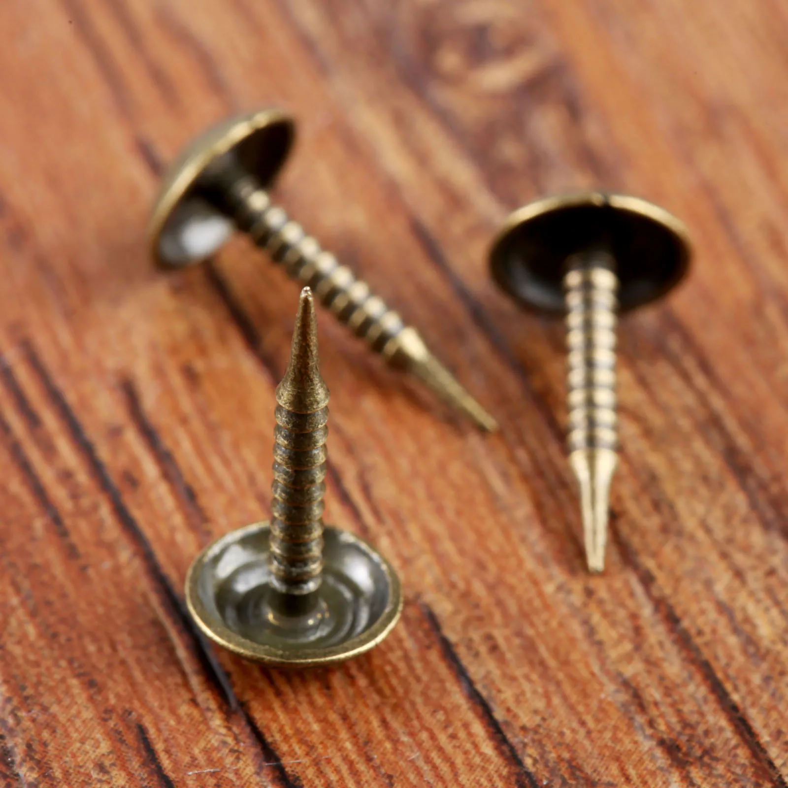 100pcs 8*15mm 압정 장식 Thumbtacks 골동품 압정 핀 네일 라운드 모양 푸시 핀 엄지 압정 벽 코르크 보드 사무실