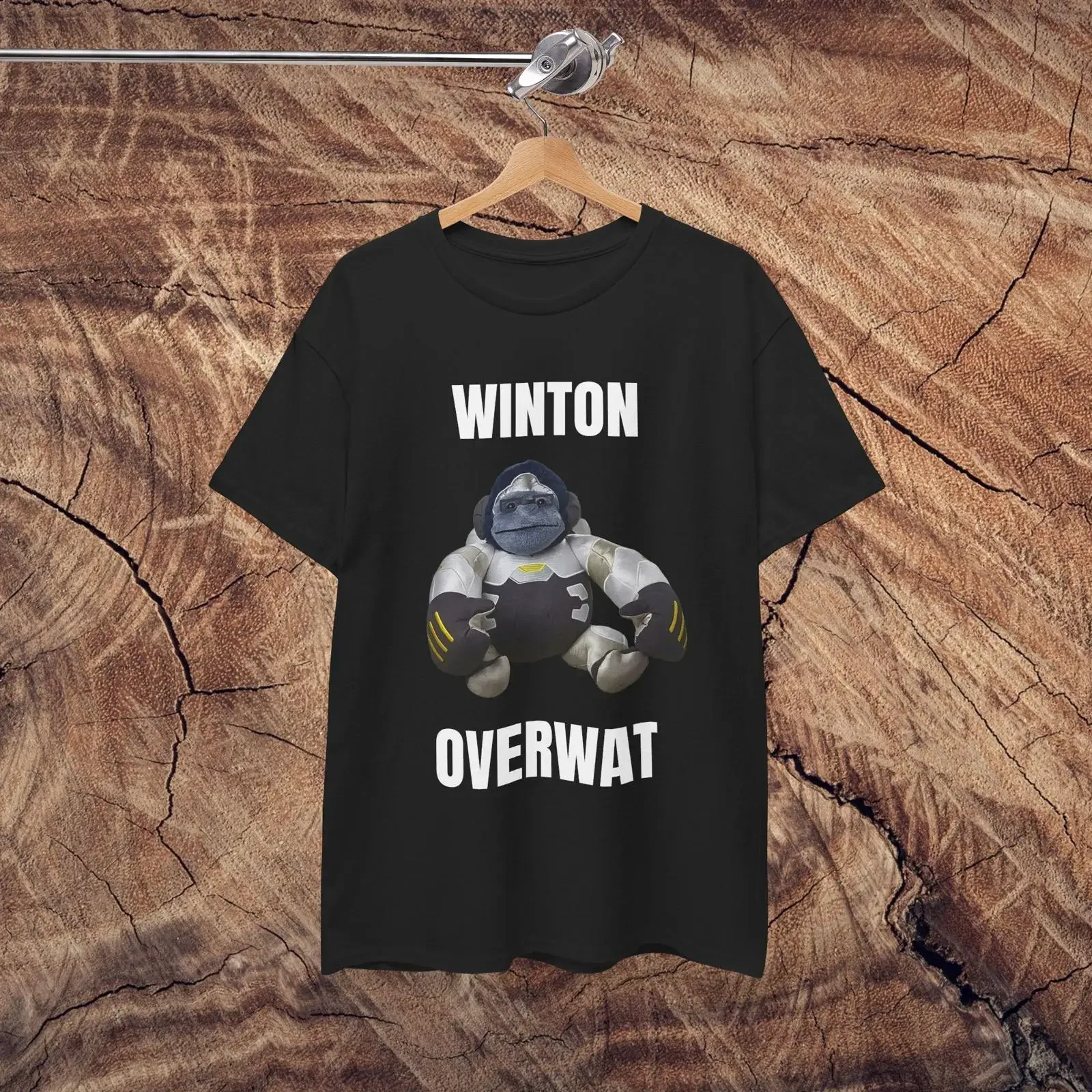 Футболка Winton Overwat Meme T-shirt Gamer в винтажном стиле с эффектом потертости, удобная, унисекс, для повседневной носки, слегка стильная, мягкая.