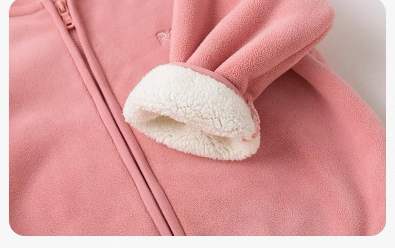 2026 Herbst Winter Kinder Fleece Kapuzenjacke Baby Junge Mädchen Cartoon Dinosaurier Verdickte Warme Oberbekleidung Kinderkleidung Winddichter Mantel – Detail 16