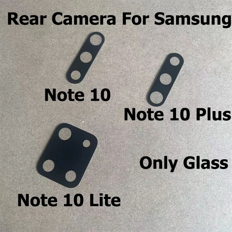 

Back Camera Lens For Samsung Galaxy Note 10 Lite Plus Back Camera Glass Lens With Sticker Adhesive Spare Parts