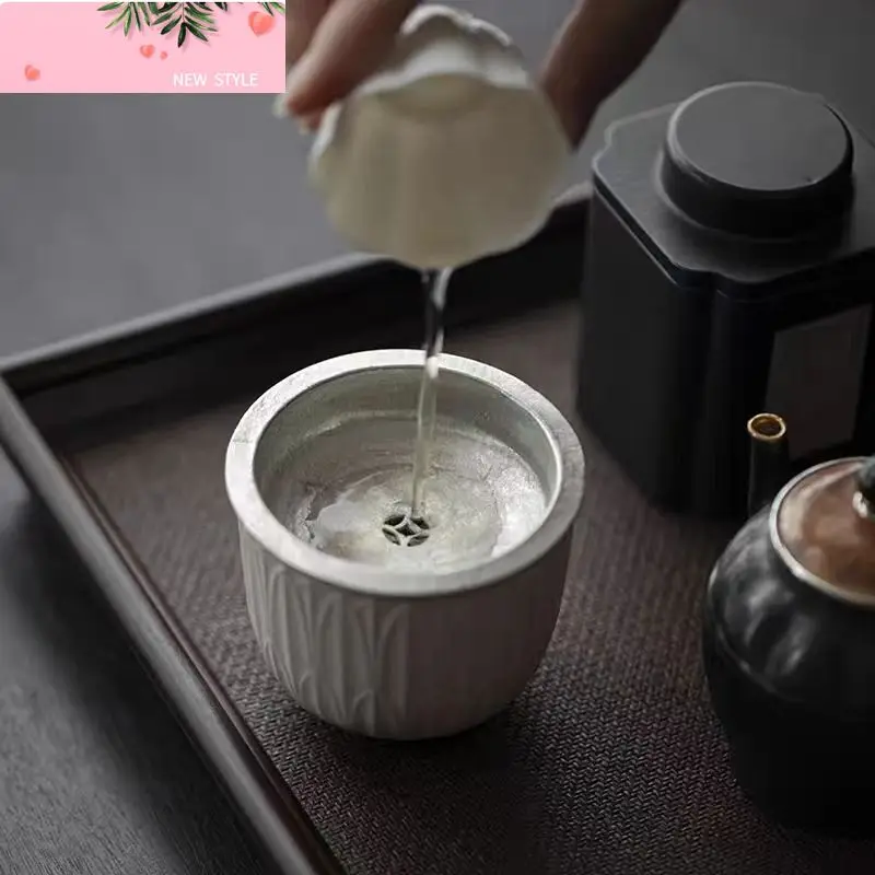 

150 мл маленький чайный умывальник ручной работы с лепестками лотоса, бытовой Цзяньшуй с жестяной крышкой, винтажная кисть для письма, стиральная машина Chaxi, подарок для рукоделия