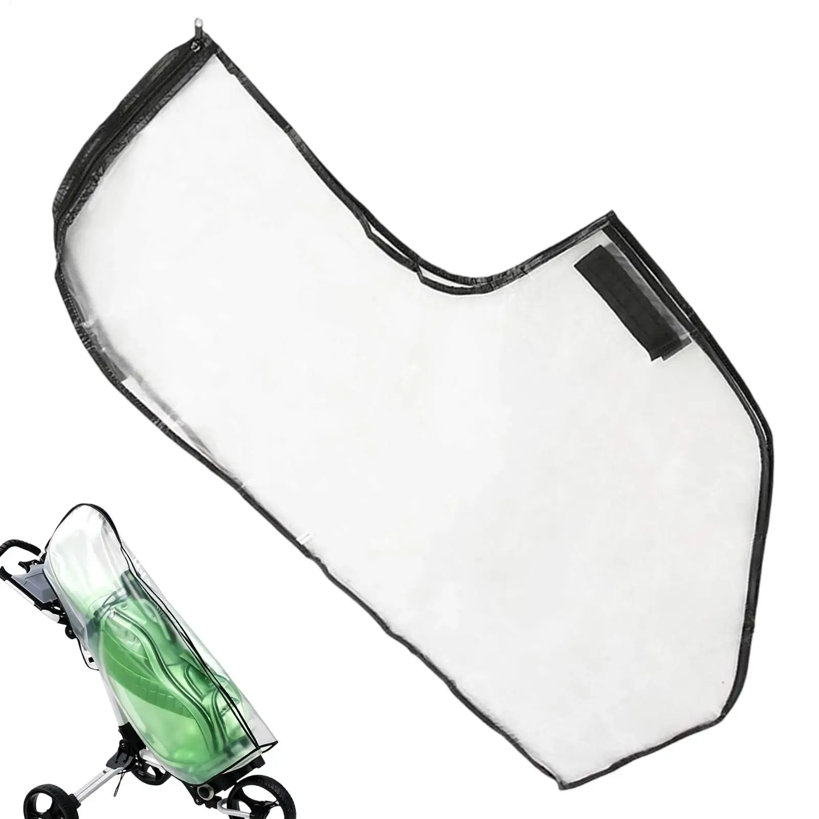 Waterproof Dustproof Golf Bag Rain Cover Lightweight Push Cart Protective Shield For Outdoor Golf Course Backyard Garage Gym