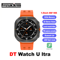 DT Watch Ultra 47mm 32Gb Memory Local Music Bluetooth Call  Compass 3D Menu Bluetooth Smart Watch for Men Women 2024