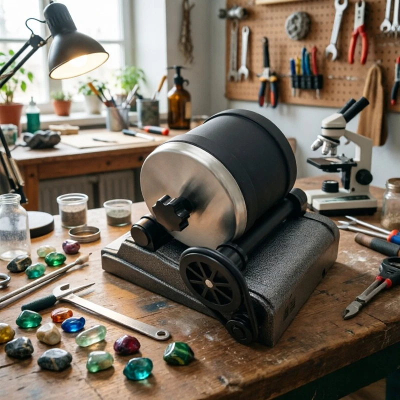 Electric Rock Tumbler Kit For Polishing Gemstones, DIY Stone Polisher Machine Toy For Kids Science Crafts At Home