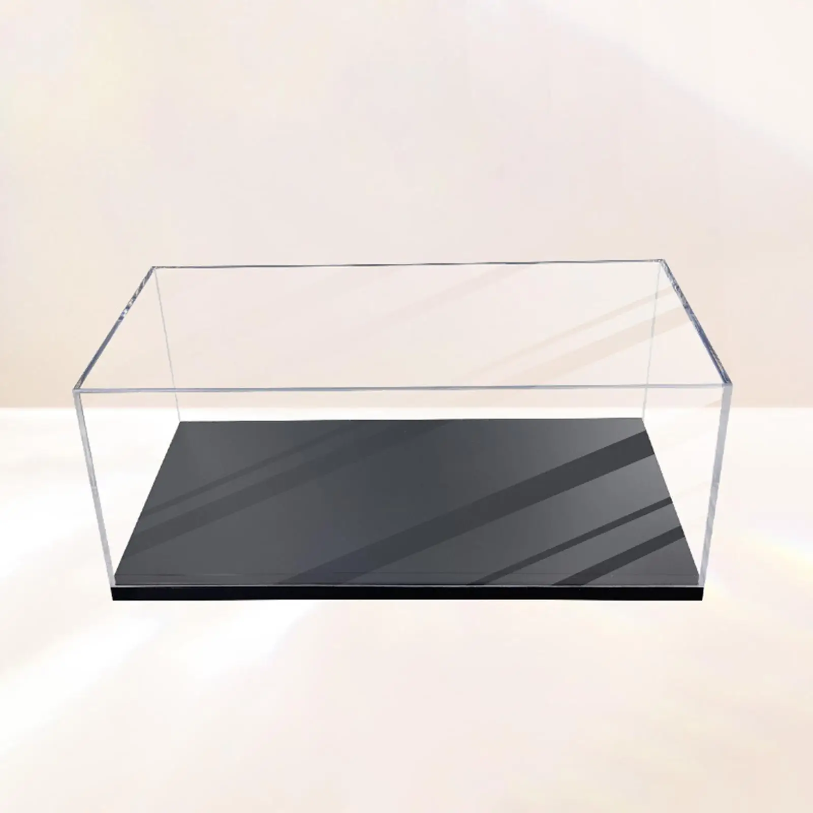 

Acrylic Display Case Toy Car Storage Organizer Clear Stackable with Base for
