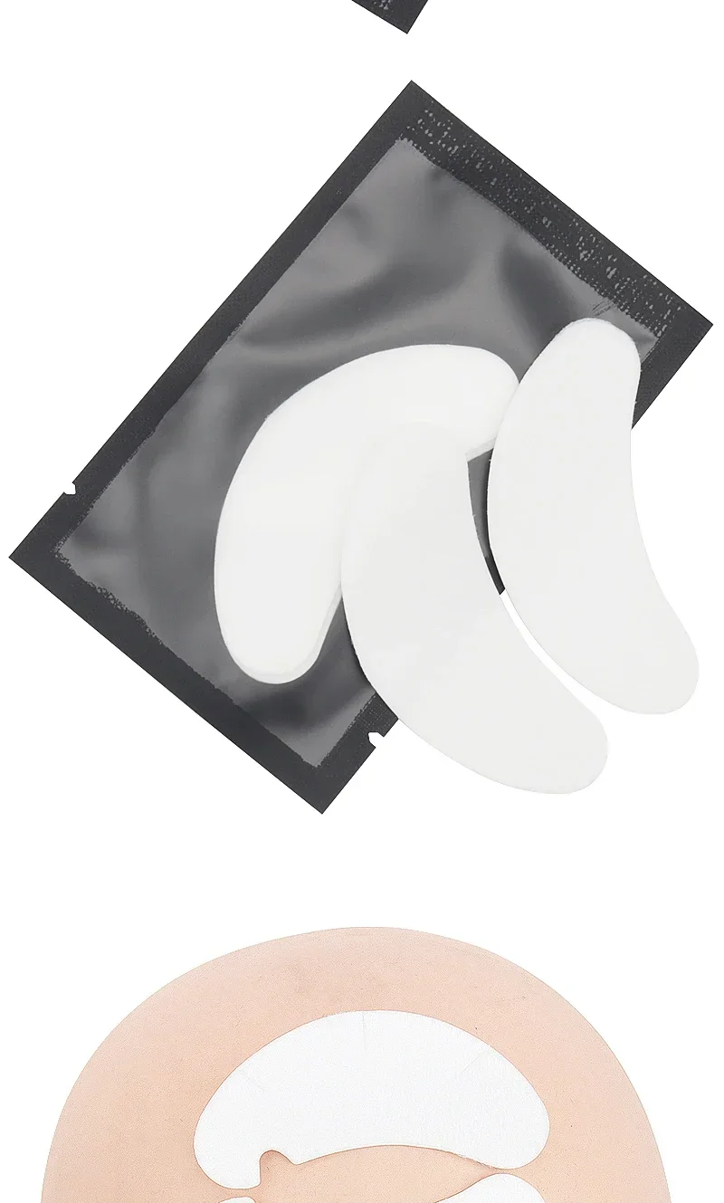50/100/200Pairs Pads Wimpern Verlängerung Unter Augen Pads Für Wimpern Verlängerung Liefert MakeupLashes PatchTip Aufkleber augenklappen – Detail 5