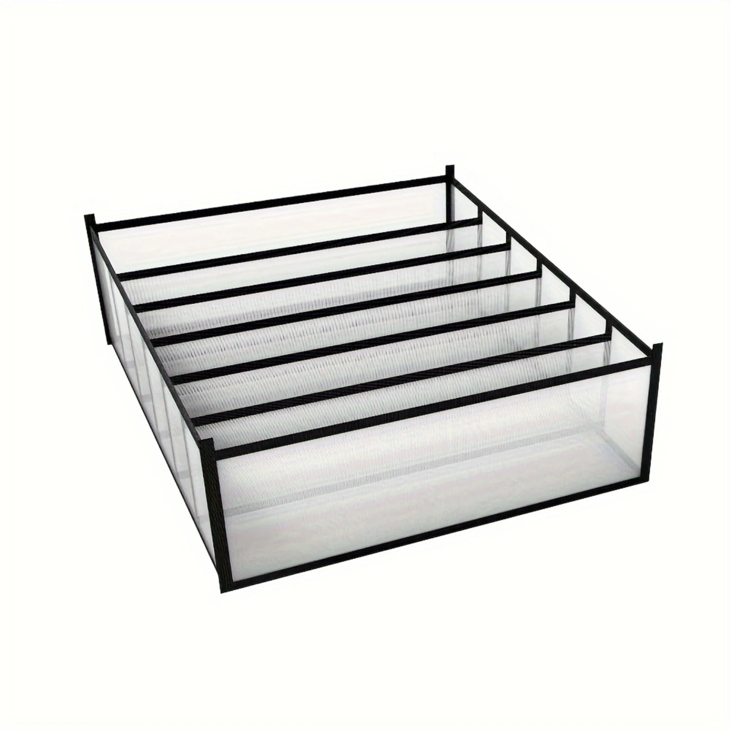 3Pcs Folding Drawer  Box Set, Compartmental Wardrobe  Box Suitable for Underwear, Bras And Socks Metal tea box Containers Tea