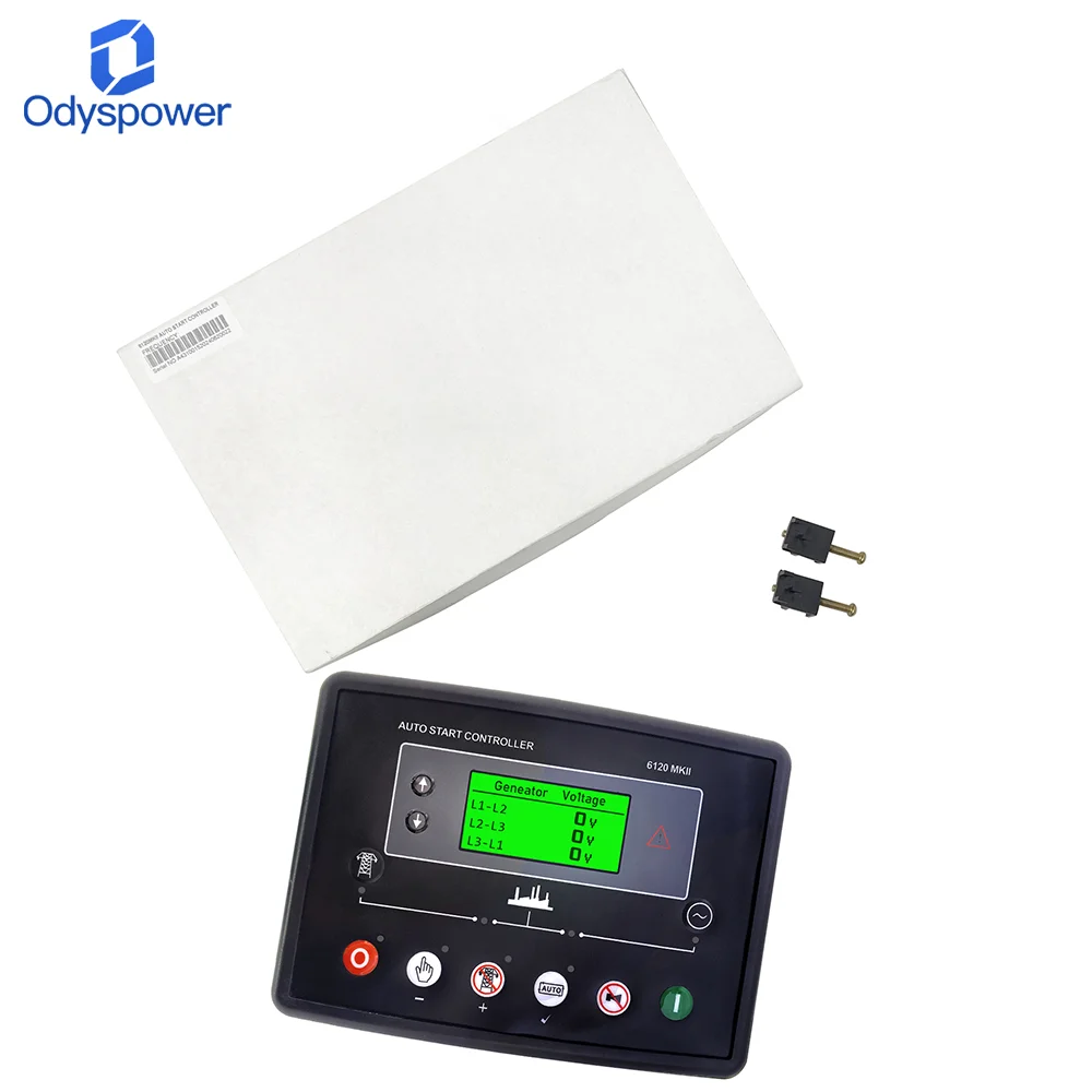 DeepSea DSE6120 MKII Generator Auto‑Start Control Module, Mains Failure Utility Power Failure Replacement Genset Controller Pane