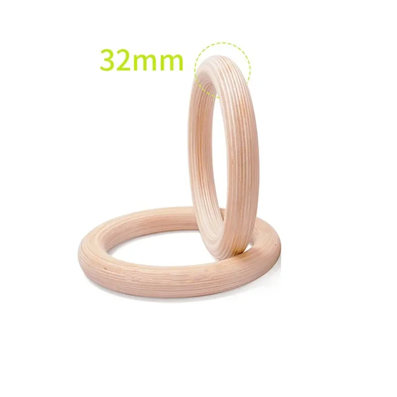 adjustable wood gym ring gymnastic playground accessories home workout equipment set exercise cross fitness training rings