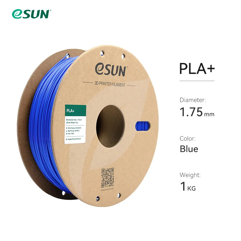 eSUN 3D-printerfilament PLA+ 1,75 mm Dimensionale nauwkeurigheid +/- 0,03 mm 1 kg (2,2 LBS) Spoel 3D-printmateriaal voor 3D-printers