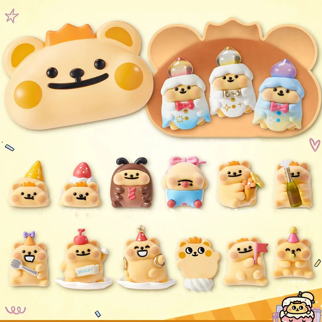 

Новая оригинальная серия Bearis Bug Dessert Party: коллекционная мини-фигурка-сюрприз в виде головы медведя, милый подарок-украшение